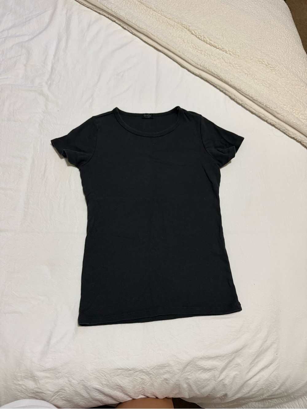 Brandy Melville Black Short Sleeve Crewneck Tee